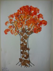Φθινοπωρινό δέντρο με μπατονέτες